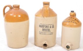 BRISTOL LOCAL INTEREST - COLLECTION OF STONEWARE JUGS