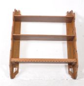 EARLY 20TH CENTURY ARTS AND CRAFTS OAK WALL SHELF