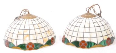 TIFFANY MANNER PAIR OF VITNAGE 20TH CENTURY LIGHT SHADES