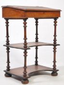 19TH CENTURY VICTORIAN ROSEWOOD SMALL BUREAU WRITING DESK