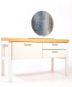 BRITISH MODERN DESIGN - 1980S TWO TONE PAINTED DRESSING TABLE