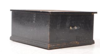 EARLY 20TH CENTURY BOX STITCHED JAPANESE KOMONO GOWN BOX