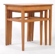 BRITISH MODERN DESIGN - MID CENTURY TEAK NEST OF TABLES