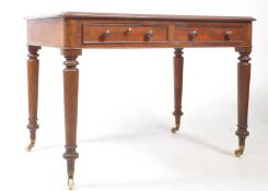VICTORIAN 19TH CENTURY MAHOGANY WRITING TABLE