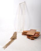 BRITISH MODERN DESIGN - COLLECTION OF TEAK LADDERAX SHELVES