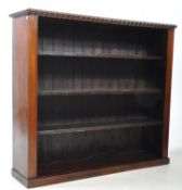 19TH CENTURY OPEN WINDOW MAHOGANY BOOKCASE