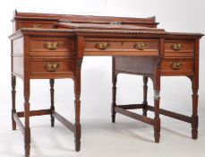 EDWARDIAN MAHOGANY WRITING TABLE DESK