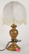 LATE 20TH CENTURY GILTWOOD PORTA ROMANA STYLE DESK LAMP W/ SHADE