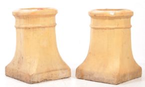 PAIR OF VICTORIAN 19TH CENTURY CHIMNEY POTS