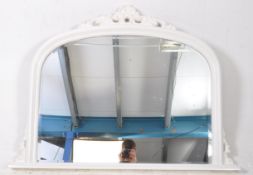 VICTORIAN 19TH CENTURY PAINTED OVERMANTEL MIRROR