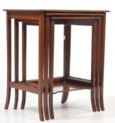 EARLY 20TH CENTURY MAHOGANY NEST OF TABLES