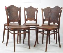 EARLY 20TH CENTURY J & J KOHN ARTS & CRAFTS VIENNA BISTRO CHAIRS