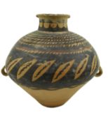 A CHINESE NEOLITHIC MAJIAYAO PAINTED POTTERY JAR 马家窑彩陶罐