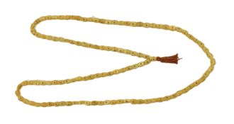 20TH CENTURY TIBETAN CARVED BONE ROSARY KAPALA MALA 嘎巴拉念珠