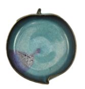 JUNYAO BRUSH WASHER IN FORM OF A PEACH 鈞窑笔洗