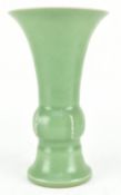 LONGQUAN CELADON GU-SHAPE VASE 龙泉青釉花觚