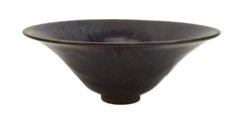 LARGE CHINESE JUNYAO TYPE BOWL 鈞窑斗笠盌