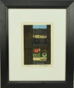 KATSUYUKI NISHIJIMA 西嶋勝之 (1945 - PRESENT) - WOOD BLOCK PRINT