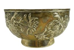 EARLY 20TH CENTURY CHINESE HALLMARKED SILVER BOWL