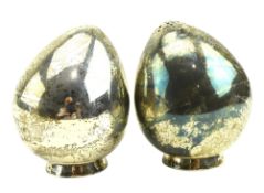 20TH CENTURY SCOTTISH HALLMARKED SILVER SALT & PEPPERETTE SET