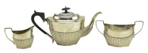 20TH CENTURY EDWARD VII / GEORGE V HALLMARKED SILVER TEA SET