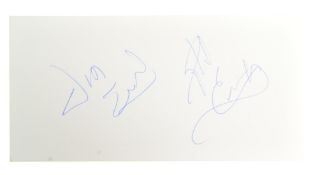 MUSIC - THE EVERLY BROTHERS - AUTOGRAPHS ON CARD