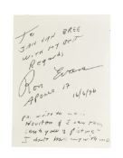 SPACE EXPLORATION - RON EVANS (D.1990) - APOLLO 17 AUTOGRAPH