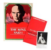 THEATRE - YUL BRYNNER - THE KING & I - CAST SIGNED PROGRAMMES