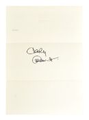 ACTORS - CARY GRANT (1904-1986) - AUTOGRAPH ON FABERGE PAPER