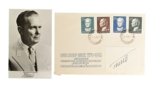 WORLD LEADERS - JOSIP BROZ TITO (D.1980) - AUTOGRAPH ON PAPER