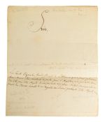 HISTORY - WILLIAM V PRINCE OF ORANGE LETTER TO GEORGE III