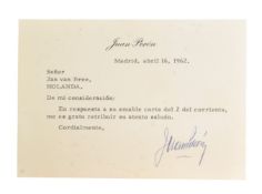 WORLD LEADERS - JUAN PERON (D.1974) - PRESIDENT OF ARGENTINA