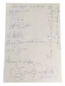 BLUES - BLUES MUSICIAN AUTOGRAPHS ON PAPER