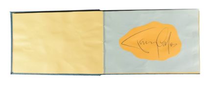 AUTOGRAPH ALBUM - TOMMY COOPER, GENE VINCENT, ERIC SYKES ETC