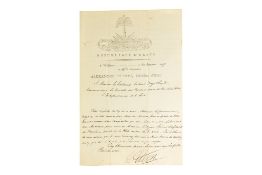 HISTORICAL - ALEXANDRE PETION - FATHER OF HAITI - SIGNED DOCUMENT