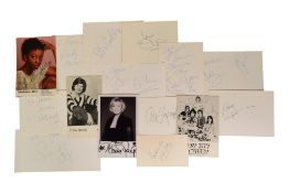 SINGERS / MUSIC - COLLECTION OF AUTOGRAPHS