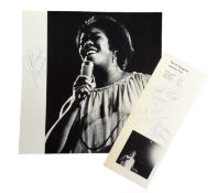 JAZZ - SARAH VAUGHAN AND HER TRIO - AUTOGRAPH SET