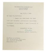 SCIENCE - ALBERT EINSTEIN - AUTOGRAPHED LETTER TO DR NORTHROP