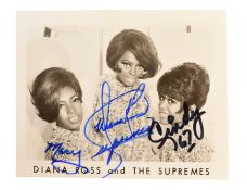 MUSIC - DIANA ROSS & THE SUPREMES - AUTOGRAPHED PHOTO