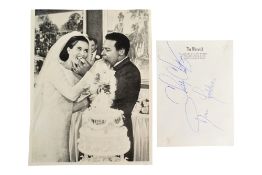 MUSIC - CHUBBY CHECKER & CATHARINA HODDER - SIGNED PAGE
