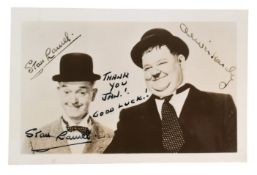 STAN LAUREL (LAUREL & HARDY) - VINTAGE AUTOGRAPHED PHOTOGRAPH