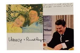 AMERICAN PRESIDENTS - RONALD (& NANCY) REAGAN - AUTOGRAPHS