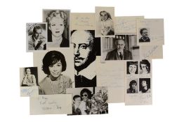 ACTORS - LARGE COLLECTION OF AUTOGRAPHS