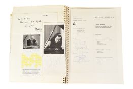 MUSICIANS - LARGE ALBUM OF MID-CENTURY MUSICIAN AUTOGRAPHS