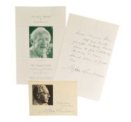 AUTHOR - UPTON SINCLAIR (D.1968) - COLLECTION OF AUTOGRAPHS