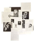 JAZZ / BLUES - COLLECTION OF ASSORTED AUTOGRAPHS