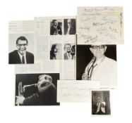 JAZZ / BLUES - COLLECTION OF ASSORTED AUTOGRAPHS