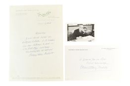 SCIENCE - LOUIS PASTEUR VALLERY-RADOT (D.1970) - SIGNED LETTER