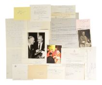 RELIGIOUS LEADERS - COLLECTION OF AUTOGRAPHS