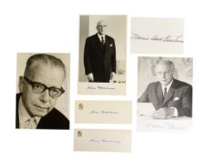 WORLD LEADERS - SELECTION OF AUTOGRAPHS